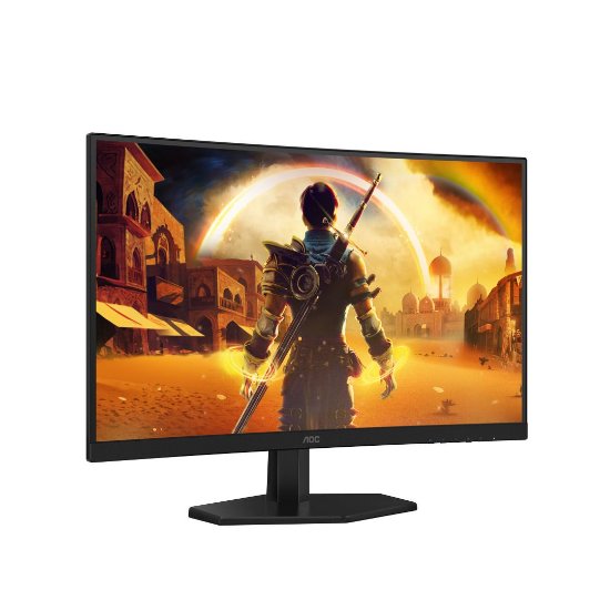 Gaming monitor 27" AOC C27G42E, FHD, VA, 180Hz, 1ms, 300cd/m2, FreeSync, zakrivljeni, zvučnici, crni