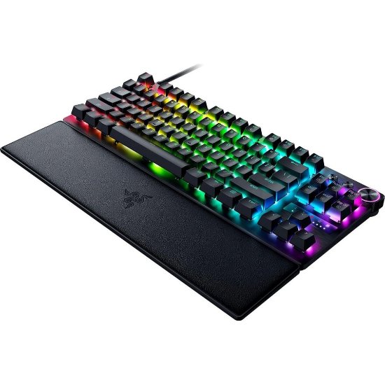 Tipkovnica RAZER Huntsman V3 Pro Tenkeyless 8KHz, Analog Optical Switch Gen 2, RGB, UK Layout, USB, črna