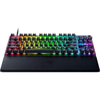 Tipkovnica RAZER Huntsman V3 Pro Tenkeyless 8KHz, Analog Optical Switch Gen 2, RGB, UK Layout, USB, črna