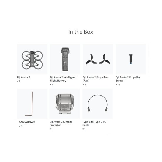 Dron DJI Avata 2, 4K kamera, gimbal, vreme leta do 23 min, sivi, samo dron