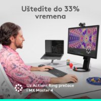 Miš LOGITECH MX Master 4, optički, bežični, BT, crni
