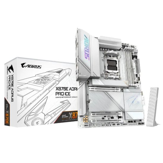 Matična plošča GIGABYTE X870E AORUS PRO ICE, AMD X870E, DDR5, ATX, s. AM5