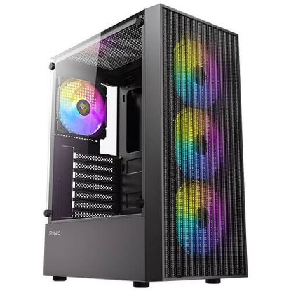 Ohišje ANTEC AX27 RGB Elite, MIDI, ATX, steklo, črno, brez napajalnika
