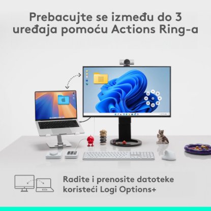 Miš LOGITECH MX Master 4, optički, bežični, BT, crni