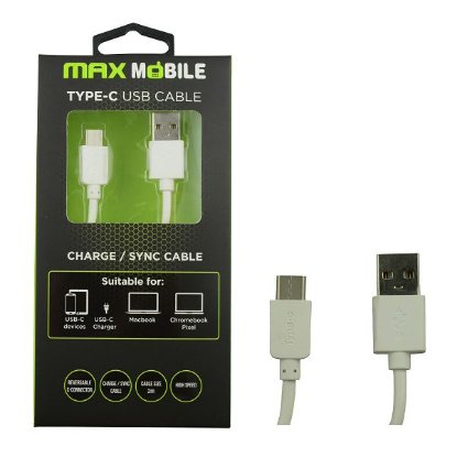 Kabel MAXMOBILE, USB-A (M) na USB-C (M), 2m, beli