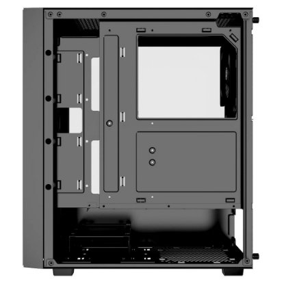 Ohišje BIT FORCE GHOST TG-1, MIDI, ATX, črno, bez napajalnika