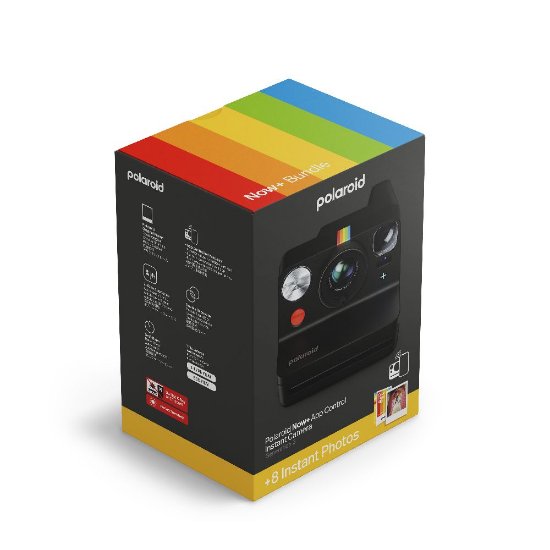 POLAROID instant fotoaparat Originals Now+, Gen.3, črni + Color film za I-Type