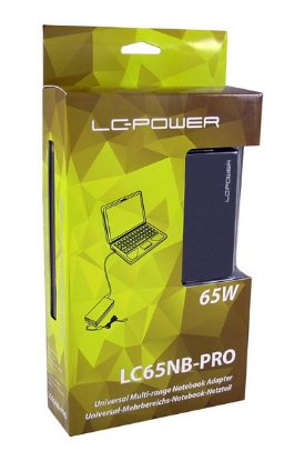 Polnilec za prenosni računalnik LC POWER LC-NB-PRO-65, 65W, univerzalni