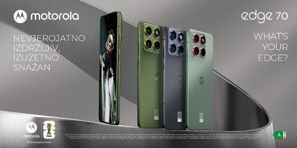 Prikažite detalje za Spoznaj najtanjšo Motorolo doslej – Edge 70!