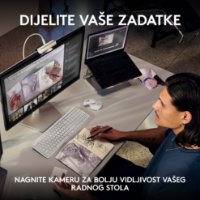 Web kamera LOGITECH MX Brio, 4K UHD, USB-C, svetlo siva