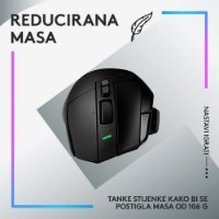 MiškaLOGITECH Gaming G502 X Plus RGB, optični, 25000dpi, brezžična, črna, USB