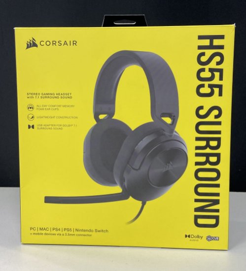 OPEN BOX - Slušalice CORSAIR HS55 Surround, mikrofon, crne
