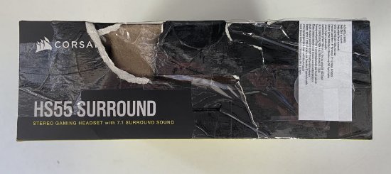 RABLJENO – Slušalke CORSAIR HS55 Surround, mikrofon, črne