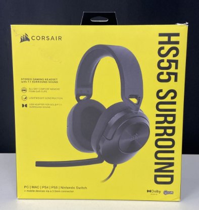 OPEN BOX - Slušalice CORSAIR HS55 Surround, mikrofon, crne