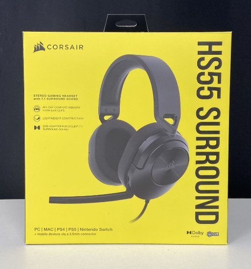 OPEN BOX - Slušalice CORSAIR HS55 Surround, mikrofon, crne