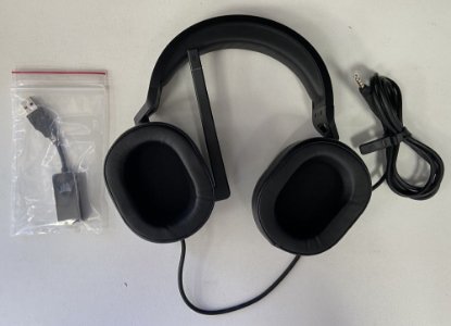 RABLJENO – Slušalke CORSAIR HS55 Surround, mikrofon, črne