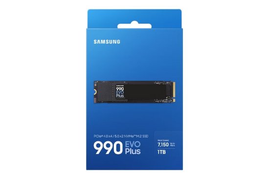 SSD 1TB SAMSUNG 990 EVO Plus NVMe M.2, MZ-V9S1T0BW, maks. do 7250/6300 MB/s