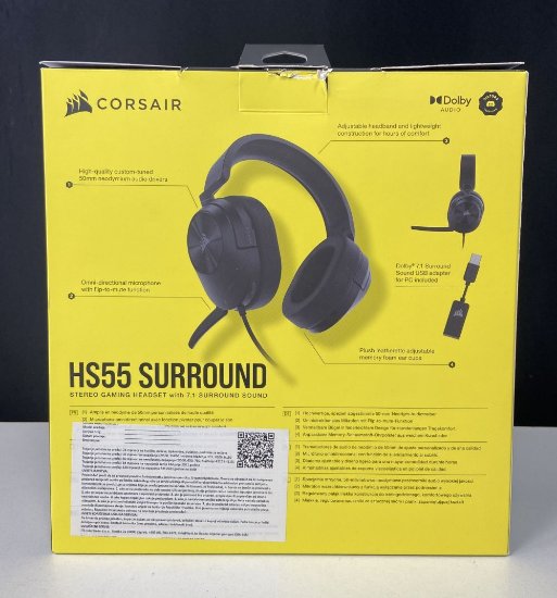 OPEN BOX - Slušalice CORSAIR HS55 Surround, mikrofon, crne