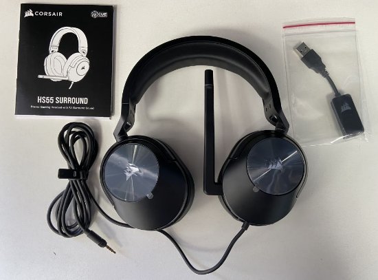 OPEN BOX - Slušalice CORSAIR HS55 Surround, mikrofon, crne