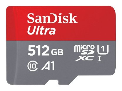 Pomnilniška kartica SANDISK Ultra microSDXC 512GB + SD Adapter