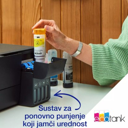 Multifunkcijski Tiskalnik EPSON EcoTank L3230, Tiskalnik/scanner/copy, 5760 x 1440, USB, črni