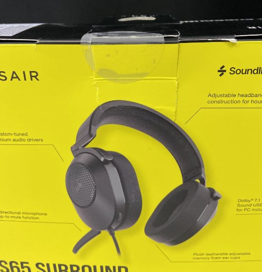 OPEN BOX - Slušalice CORSAIR HS65 Surround Gaming Wireless, bežične, mikrofon, crne