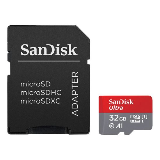 Pomnilniška kartica SANDISK, micro SDXC Ultra Android, 32GB, SDSQUA4-032G-GN6MA, A1 Class 10 UHS-I, 120MB/s + SD Adapter