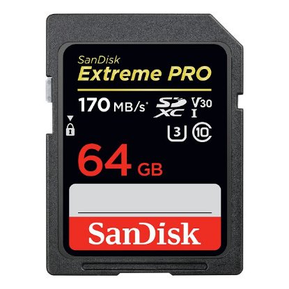Pomnilniška kartica SANDISK, Extreme Pro SDXC, 64GB, SDSDXXU-064G-GN4IN, class 10 V30 UHS-I U3
