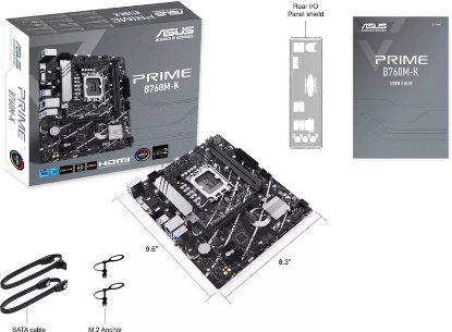 Matična plošća ASUS Prime B760M-K, Intel B760, DDR5, mATX, s. 1700 - 12/13/14 Gen procesorja