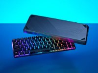 Tipkovnica ASUS ROG Falchion Ace, RGB, mehanička, ROG NX Red, UK Layout, črna