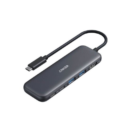 Docking station ANKER 332, USB-C na 2x USB, 2x USB-C, HDMI, crni