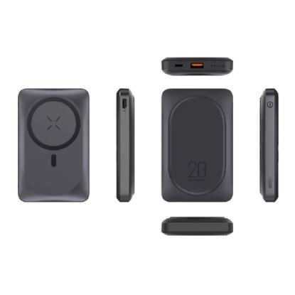 Mobilni USB polnilec VEGER MagOn Pro, magnetni, 10000 mAh, črni