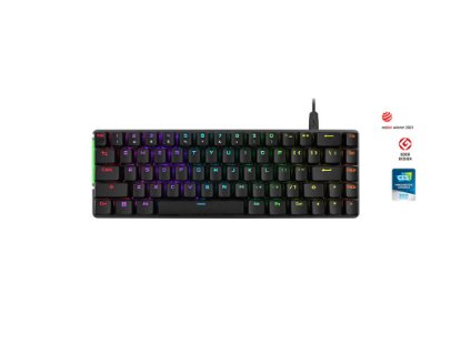 Tipkovnica ASUS ROG Falchion Ace, RGB, mehanička, ROG NX Red, UK Layout, črna