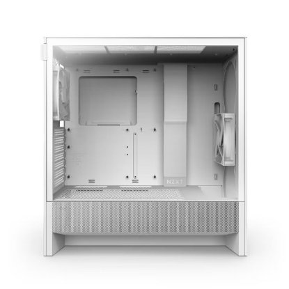 Ohišje  NZXT H5 Flow 2024, MIDI, ATX, z oknom, bel, brez napajanja