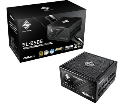 Napajalnik 850W, ASROCK Steel Legend SL-850G, 135mm vent., 80+ Gold, modularno