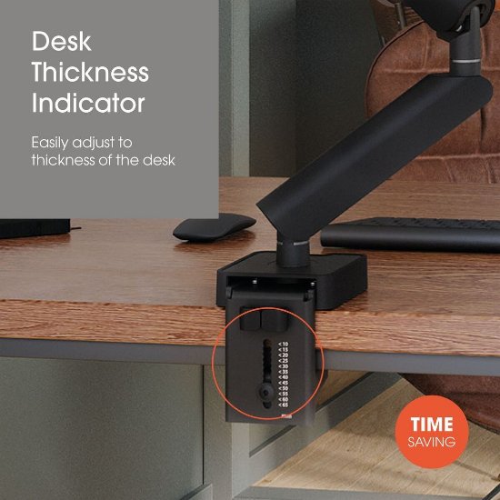 Stalak za monitor VOGEL'S MOMO2137B, stolni, do 43", sa pomakom 180° i nagib -20°/+105°, do 10kg