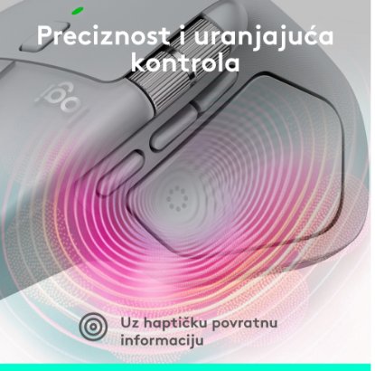 Miška LOGITECH MX Master 4, optična, brezžična, BT, bela