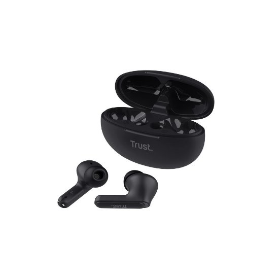 slušalke TRUST Yavi Earbuds, in-ear, ENC, brezžične, črne