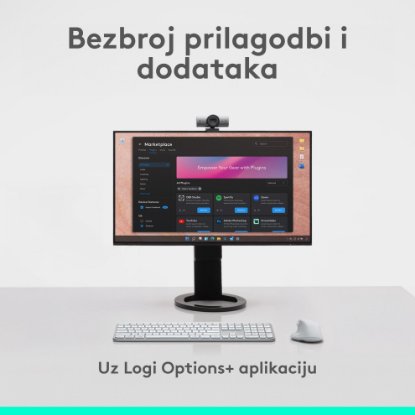 Miška LOGITECH MX Master 4, optična, brezžična, BT, bela