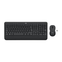 Tipkovnica + miška LOGITECH MK545 Advanced Combo, brezžična, črna, Unifying receiver USB