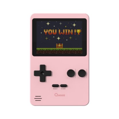 Igralna konzola QWARE Retro Gamer, 2,8" ekran, 240 igara, roza