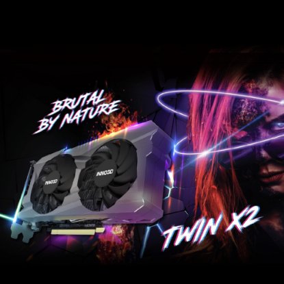 Grafična kartica INNO3D GeForce RTX 3050 TWIN X2 6GB, GDDR6