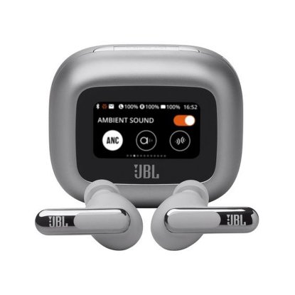Slušalice JBL Live Beam 3, bežične, Bluetooth, ANC, in-ear, srebrne