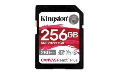 Pomnilniška kartica KINGSTON MC Canvas React Plus SDR/256GB, SDXC 256GB, Class 10, UHS-II, U3, V60