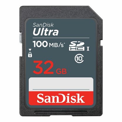 Pomnilniška kartica SANDISK, SDHC Ultra, 32 GB, SDSDUNR-032G-GN3IN, 100MB/s