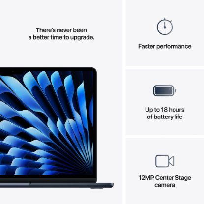 APPLE MacBook Air mw123cr/a / M-Series M4, 16GB, 256GB SSD, Apple 8-Core GPU, 13.6" 2560x1664 IPS, macOS, temno modri