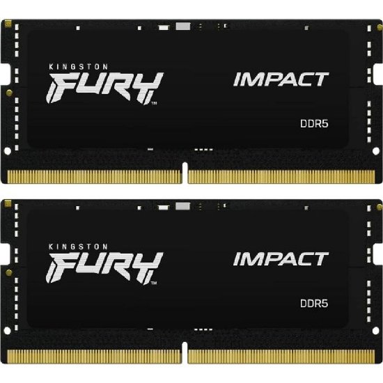Memorija SO-DIMM PC-48000, 32GB, KINGSTON Fury Impact, KF560S38IBK2-32, DDR5 6000 MHz