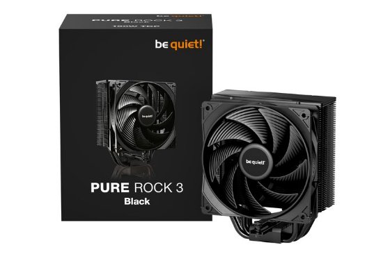 Cooler BE QUIET Pure Rock 3, za Intel i AMD, črni