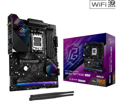 Matična plošća ASROCK B850 PG Riptide WiFi, AMD B850, DDR5, WiFi, ATX, s. AM5