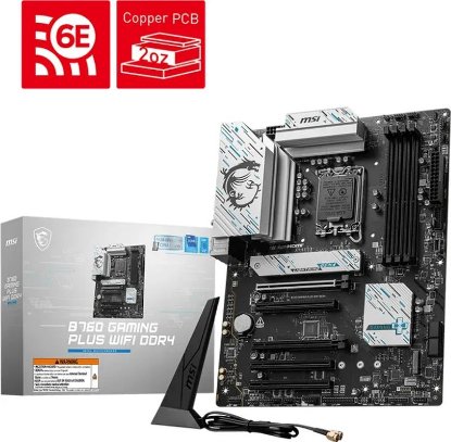 Matična plošča MSI B760 Gaming Plus WiFi DDR4, INTEL B760, ATX, s. 1700
